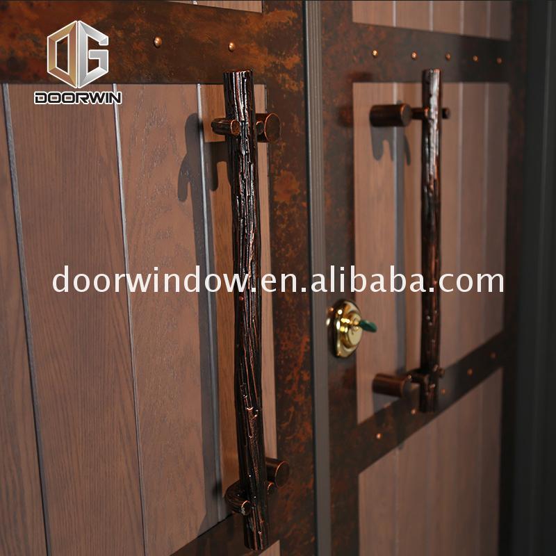 DOORWIN 2021OEM Factory high security doors for homes door hardwood oak