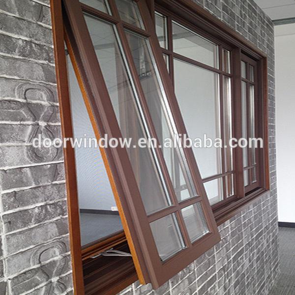 DOORWIN 2021OEM Factory wood awning windows price that open out from bottom