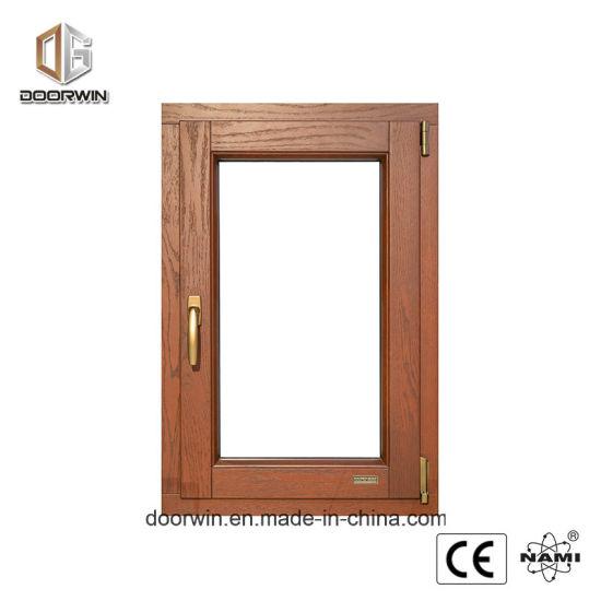 DOORWIN 2021Oak Wood Aluminum Clad Tilt Turn Casement Window - China Tilt and Turn Window, Casement Window