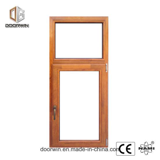 DOORWIN 2021Oak Wood Aluminum Clad Tilt Turn Window - China Tilt and Turn Window, Casement Window