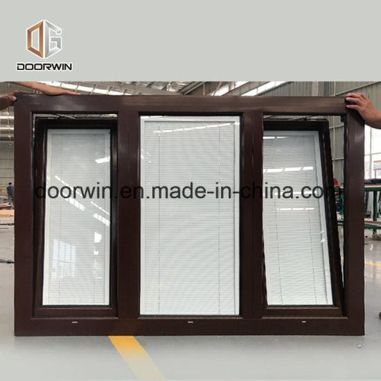 DOORWIN 2021Oak Wood Built in Shutter Window - China Tilt and Turn Window, Casement Window