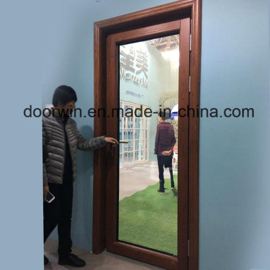 DOORWIN 2021Oak Wood Patio Door with Aluminum Cladding, Hinged Timber Door - China Back Door Entry Door, Exterior Glass Door