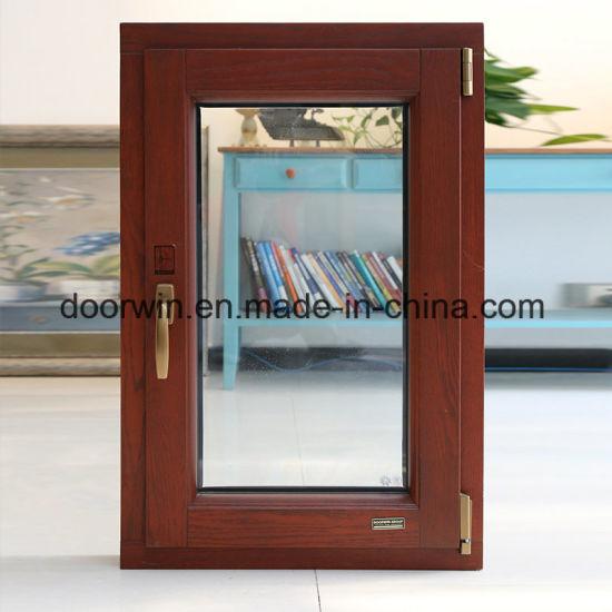 DOORWIN 2021Oak Wood Tilt and Turn Window with Exterior Aluminum Cladding - China Tilt and Turn Window, Casement Window