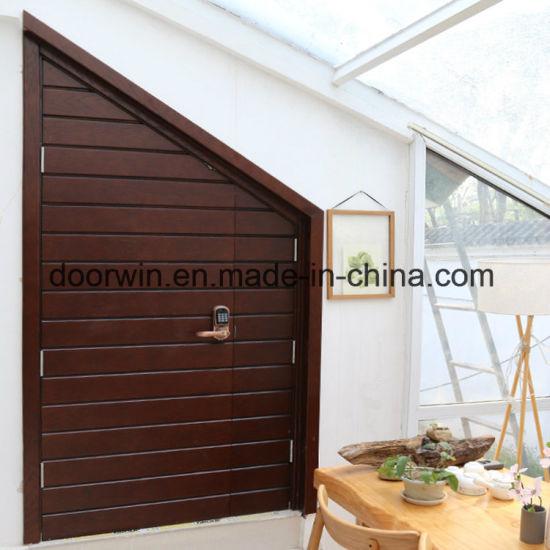 DOORWIN 2021Oak Wood Unequal Double Door Specialty Shape Double Door with Unequal Leaves - China Casement Door, Casement Door Wholesale