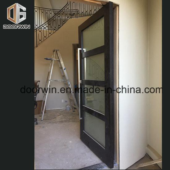 DOORWIN 2021One Sash Hinged Door Double Glazing Powder Coating Aluminum Alloy with Hidden Frame, Highly Praised Solid Wood Hinged Door - China Wood Door, Solid Wood Door