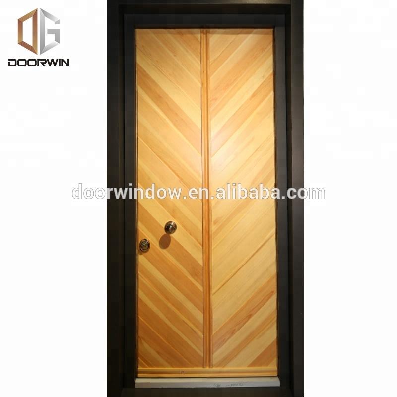 DOORWIN 2021One sash entry door main door designs made of oak with horizontal stavesby Doorwin