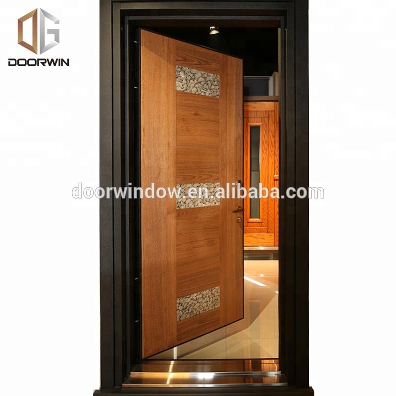 DOORWIN 2021One sash entry door main door designs made of oak with horizontal stavesby Doorwin