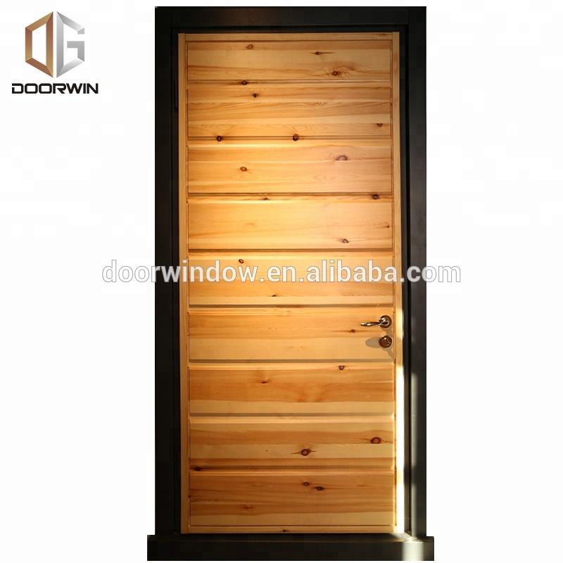 DOORWIN 2021One sash entry door main door designs made of oak with horizontal stavesby Doorwin