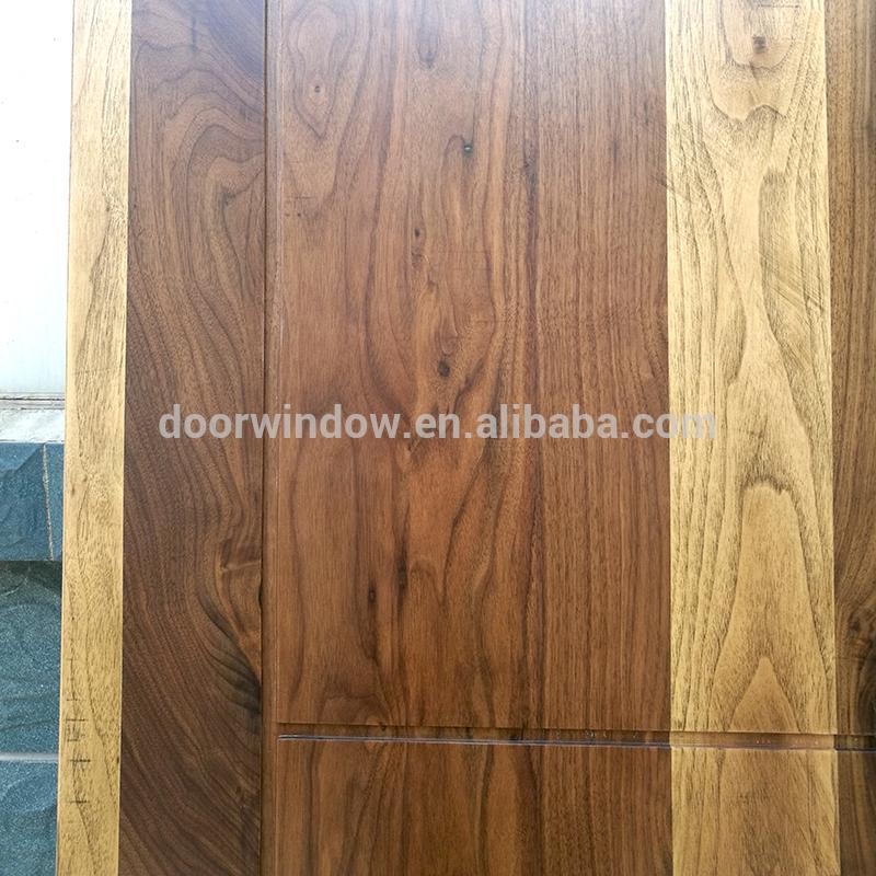 DOORWIN 2021Order from china direct main door frame designs natural color black walnut hinged door import from China by Doorwin