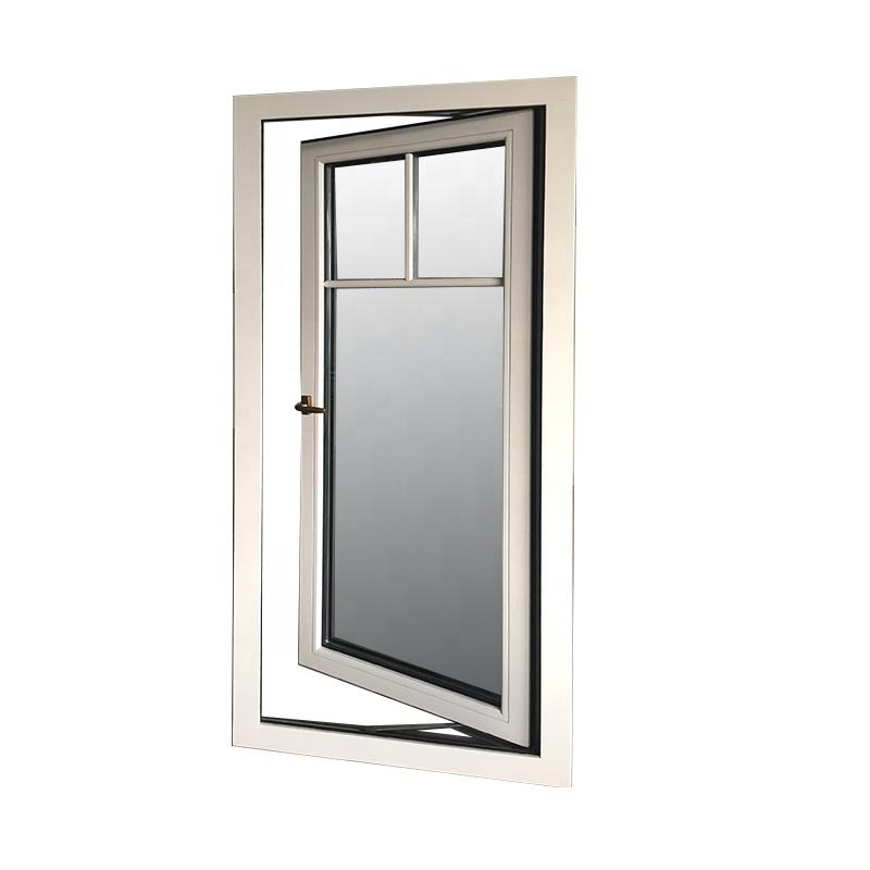 DOORWIN 2021LAX Los Angeles oak wood frame with exterior aluminum cladding double glass windows