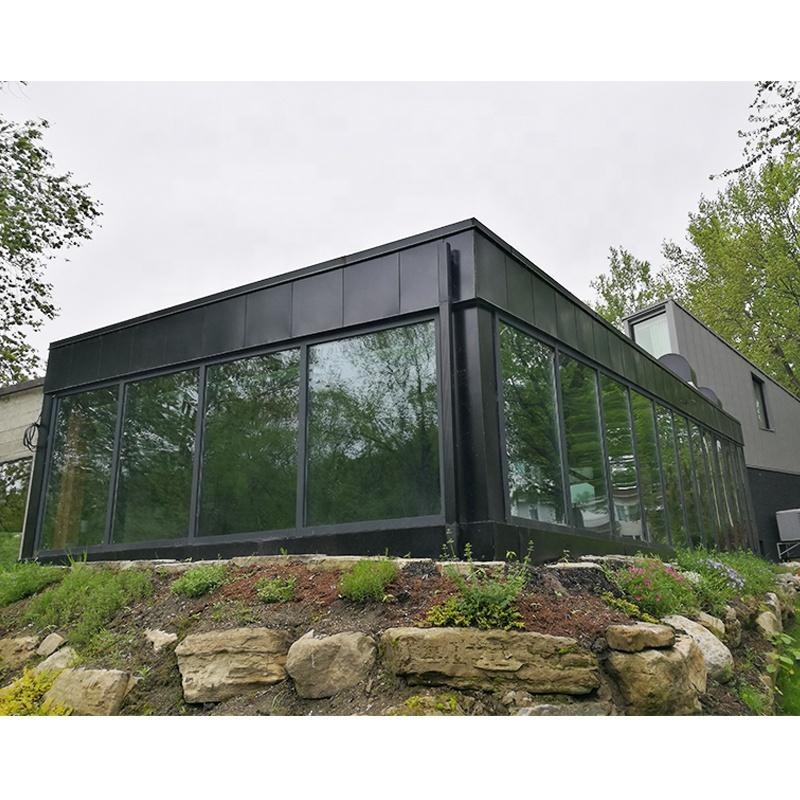 DOORWIN 2021Ottawa inexpensive black aluminum curtain wall windows hot sale