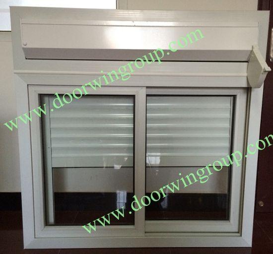 DOORWIN 2021PVC Glass Window with Manual Blinds/Shutters for Container House, Slinding Sash Window with Single or Double Glazing Glass - China Durable PVC Window, Strong PVC Glass Window