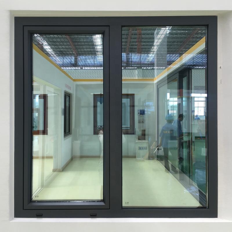 DOORWIN 2021Philadelphia hot sale thermal break aluminum with wood cladding tilt turn window with high quality nfrc american standard