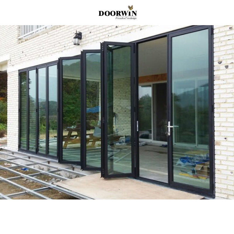 Doorwin 2021Most beautiful hot sales modern design maximum entrance bifold exterior patio doors