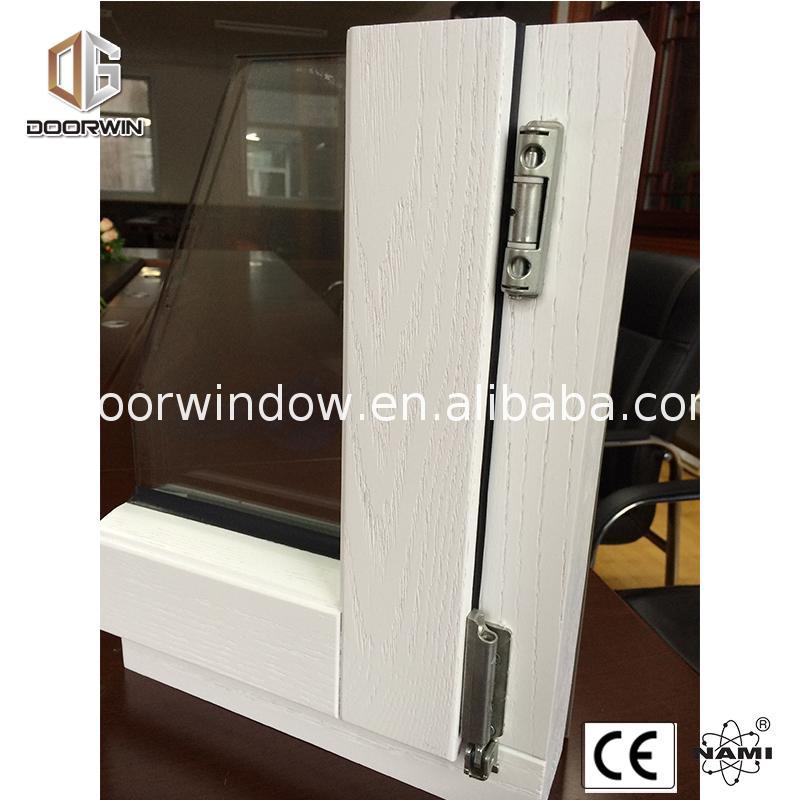 DOORWIN 2021Professional aluminum clad wood tilt and turn window wooden windows aluminium