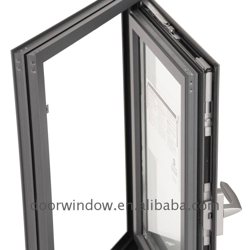 DOORWIN 2021Professional design swing window with ce certification built-in blind bronze color