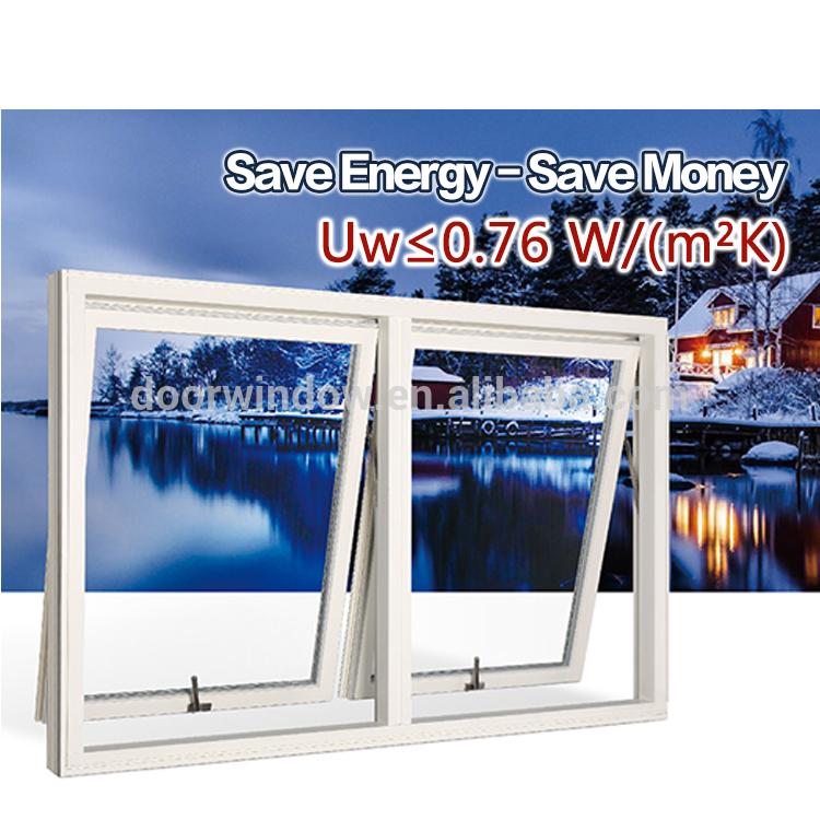 DOORWIN 2021Professional factory made in china awning window lowe insulating glass top hung low-e tempered