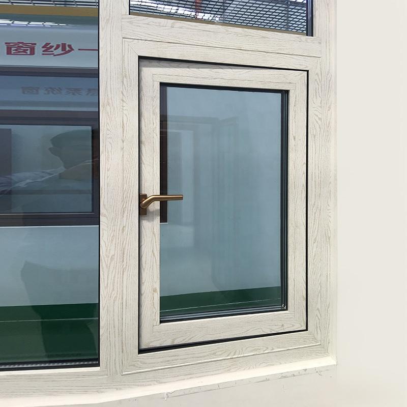 DOORWIN 2021Purchasing Hollow glass anodized aluminum awning window high quality fixed thermal break casement