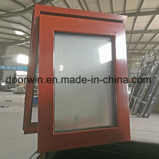 DOORWIN 2021Red Color Aluminum Window Frames with Frosred Glass for Home - China Window, Glass Panel Window