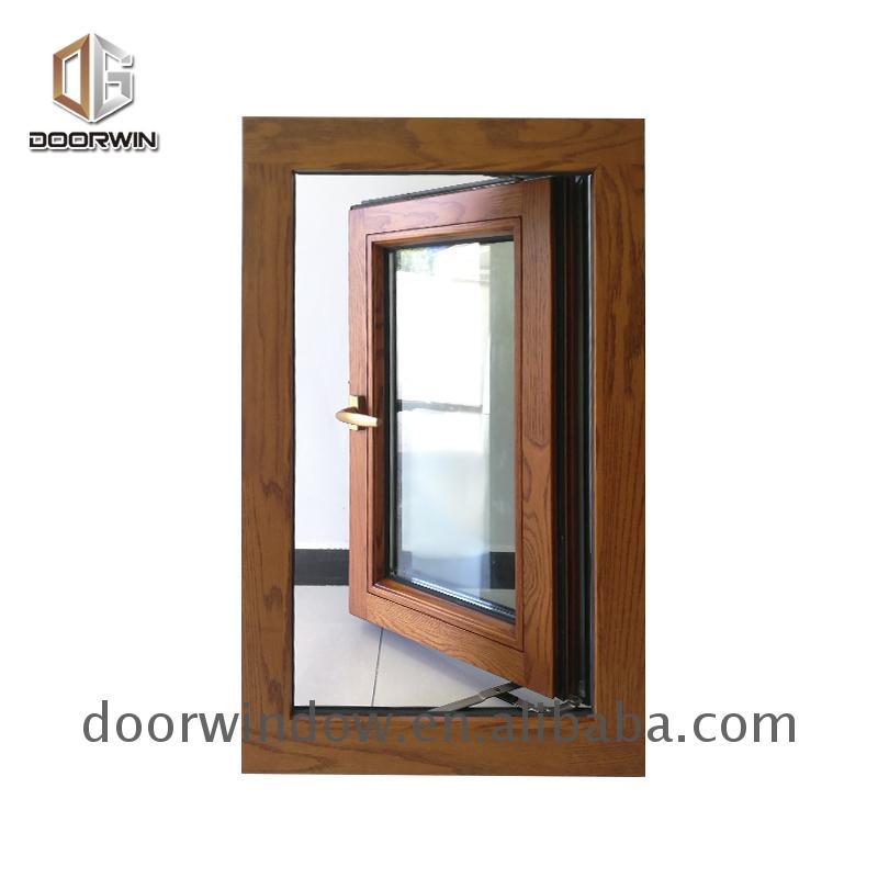 DOORWIN 2021Rolling & Knurling Machine for Aluminum profile aluminium clad timber windows prices alu-wood window alu wood