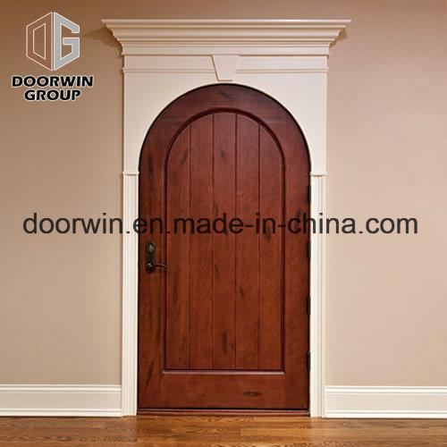 DOORWIN 2021Round Top Design Timber Door Interior Door Made of Solid Red Wood - China Entry Door, French Entry Door