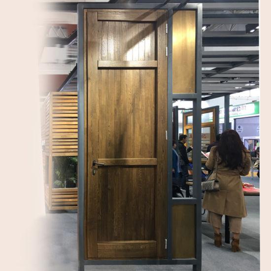 DOORWIN 2021Rustic New Product Iron Film Designs 3 Panels Entry Door with Solid Wood From China Factory - China Iron Film Designs Door, Entry Door