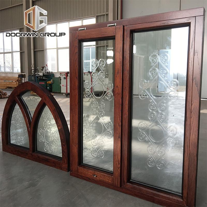 DOORWIN 2021San Diego best selling products aluminum clad timber window 3 glass windows by Doorwin on Alibaba