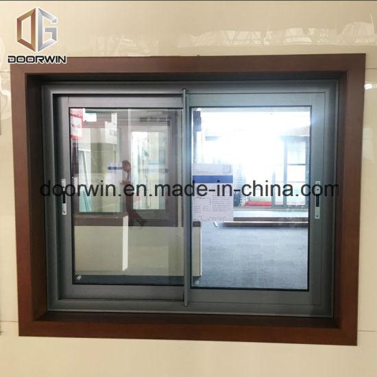 DOORWIN 2021Silver Color Aluminum Double Glazing Sliding Window - China Aluminum Horizontal Sliding Window, Aluminium Window