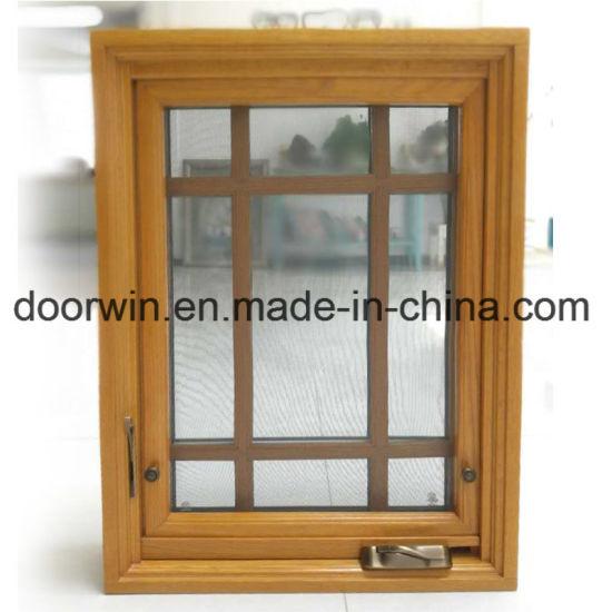 DOORWIN 2021Simple Design Glass Casement Window with Foldable Crank Handle and Aluminum Clad Oak Wood Frame - China Grill Design Crank Window, American Crank Window