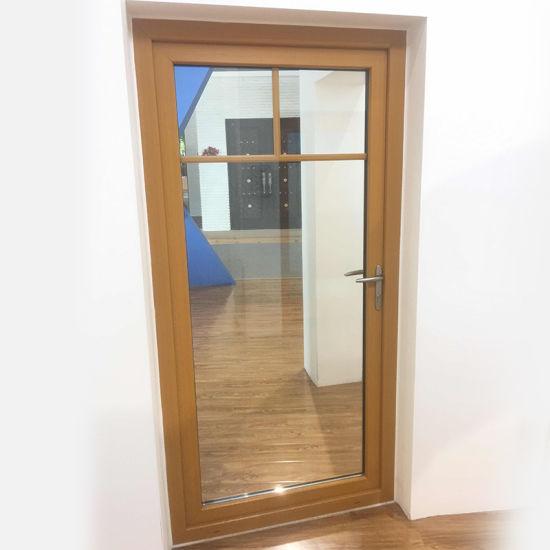 DOORWIN 2021Simple Design Grille Pine Wood Frame Entry Glass Door with Door Lock - China Grille Door, Wood Frame Door