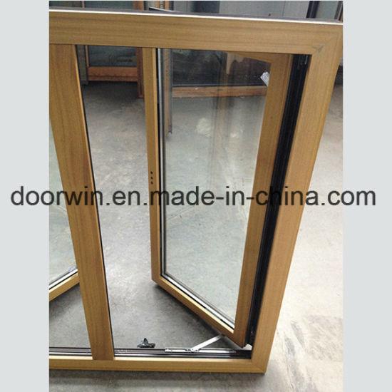 DOORWIN 2021Simple Design Thermal Break Aluminum Glass Window with Interior Teak Wood Cladding - China Casement Window, Glass Window