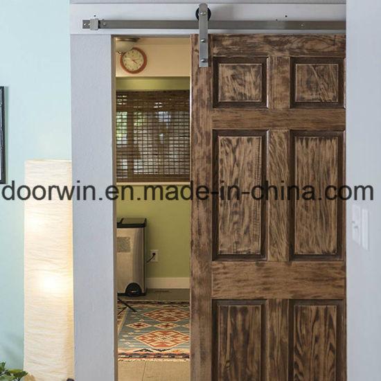 DOORWIN 2021Single Oak Entry Door Panel Sliding Toilet/Closet Doors with Brown Color - China Sliidng Interior Door, Oak Solid Doors