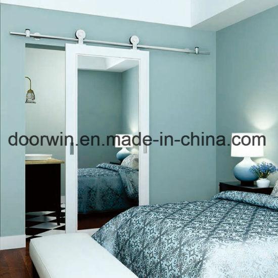 DOORWIN 2021Single Panel Glass Door Mirrow Sliidng Showers Doors with Pine/Oak Wood Frame - China Mirrow Sliidng Door, Showers Doors