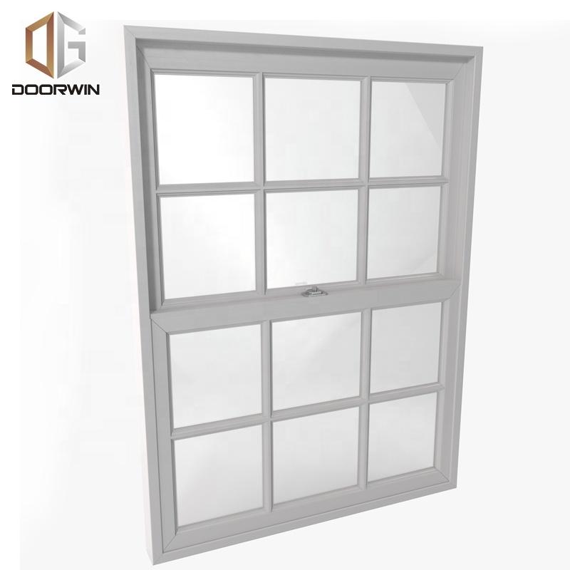 DOORWIN 2021Single hung window sliding window with thermal break aluminum and white color by Doorwin