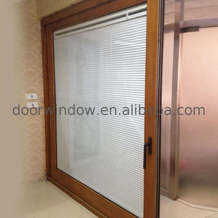 DOORWIN 2021Sliding shower door mirror wardrobe doors glass with built in blinds