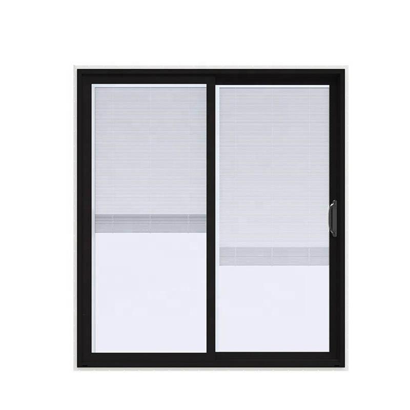 DOORWIN 2021Sliding shower door screen glass doors with built in blinds