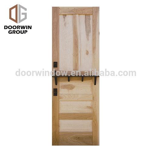 DOORWIN 2021Small exterior door designed wooden entrance doors glass insert flush door for bedroom by Doorwin