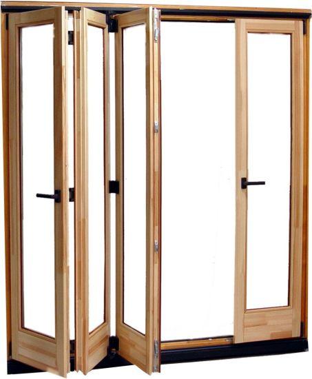 DOORWIN 2021Solid Oak Wood/Aluminium Bifold Glass Doors for Villa - China Aluminum/Wood Bifold Door, Aluminum/Wood Bifolding Door