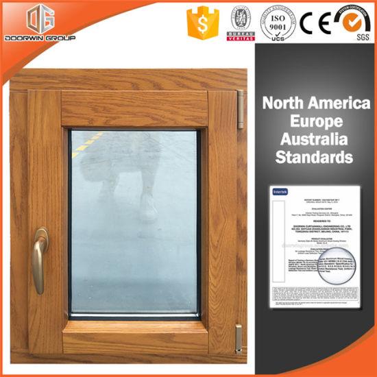 DOORWIN 2021Solid Oak Wood Aluminum Casement Window with Security and Sizes Customized - China Casement Window Security, Casement Window Security Locks