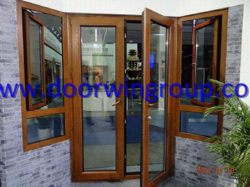 DOORWIN 2021Solid Teak/Oak/Larch/Pine Timber Aluminum French Door, American Style Solid Wood Aluminium French Door - China Timber Door, Timber French Door