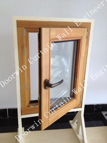 DOORWIN 2021Solid Teak Wood Aluminum Casement Window with Double Glass - China Wood Clad Aluminium Window, Aluminum Casement Windows