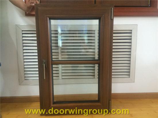 DOORWIN 2021Solid Teak Wood Aluminum Picture Window with Grills - China Wooden Aluminium Window, Teak Wood Window