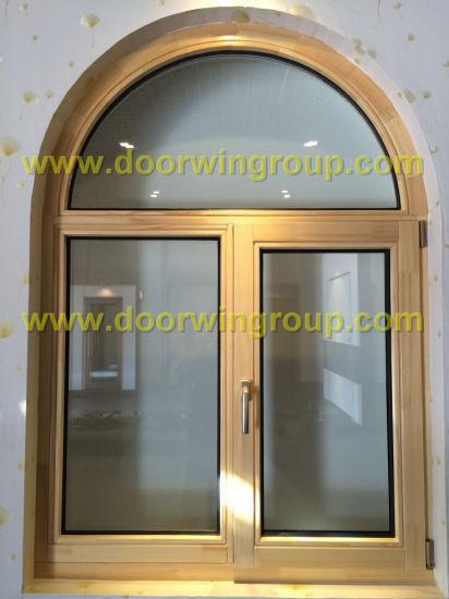 DOORWIN 2021Solid Timber Double Glazing Window, Arched Solid Wood Window, Popular Unique Round Top Arch Design Shape Wooden Window - China Timber Window, Wood Window