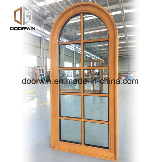 DOORWIN 2021Solid Wood Grille Round-Top Casement Window - China Round Top Window Design, Large Arch Top Window