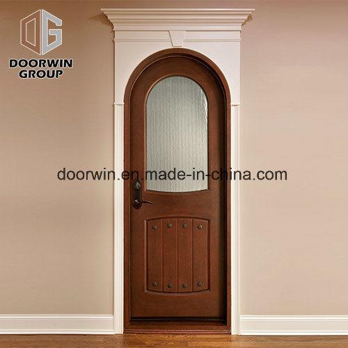 DOORWIN 2021Solid Wood Round Top Entry Door - China Garage Door, Main Entrance Door