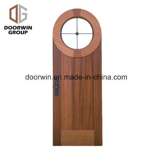 DOORWIN 2021Solid Wood Specialty Shape Single Entry Door - China Glass Double Entrance Door, Hot Sale Tempered Glass Casement Door