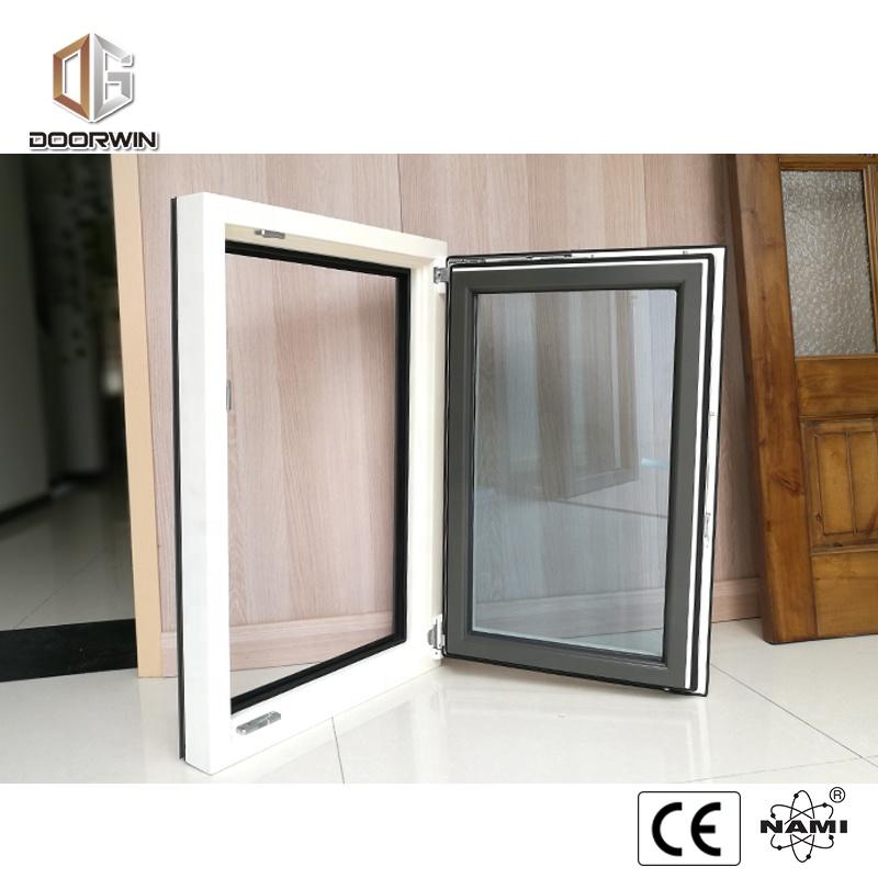 DOORWIN 2021Solid Wood frame Window With Exterior Aluminum Cladding French Window by Doorwin
