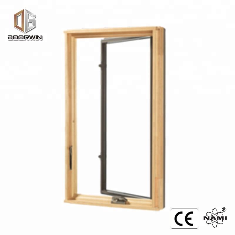 DOORWIN 2021Sound insulation 6 glass panels foldable crank handle casement window with 2 glass panels arched top design window by Doorwin