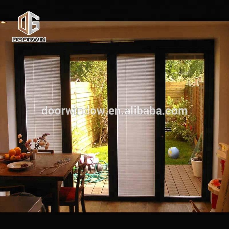 DOORWIN 2021Super September Purchasing Casement shutter door built-in louvers window aluminum swing doors by Doorwin on Alibaba