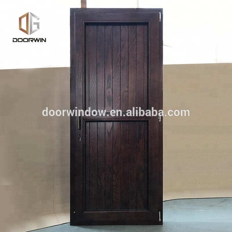 DOORWIN 2021Super September Purchasing Exterior solid oak door with built in shutter by Doorwin on Alibaba